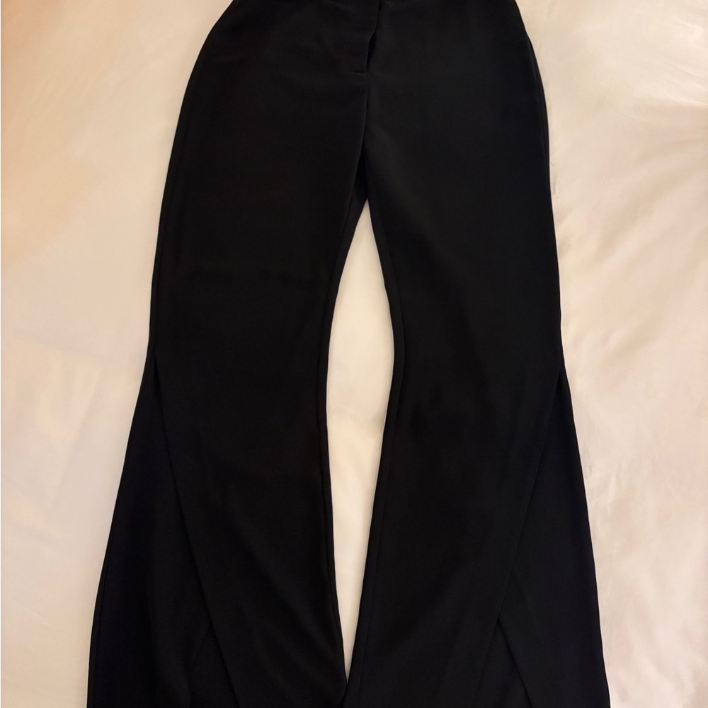 KEEPSAKE the Label Black Wide Leg Jumpsuit Pants trouser romance slit leg - Picture 3 of 9